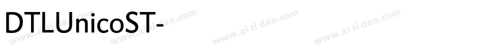 DTLUnicoST字体转换