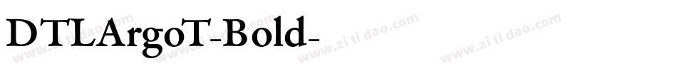 DTLArgoT-Bold字体转换