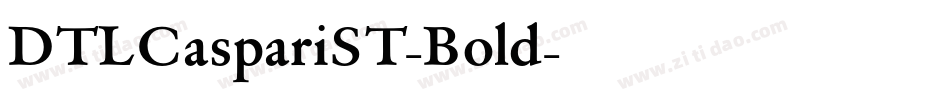 DTLCaspariST-Bold字体转换