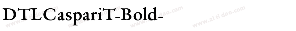 DTLCaspariT-Bold字体转换