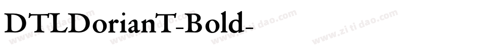 DTLDorianT-Bold字体转换