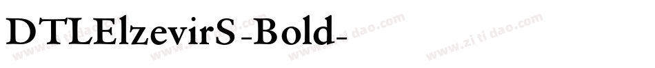 DTLElzevirS-Bold字体转换