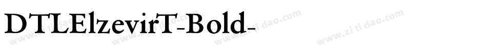 DTLElzevirT-Bold字体转换