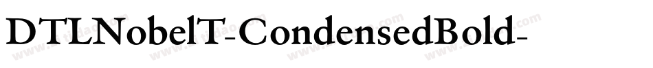 DTLNobelT-CondensedBold字体转换