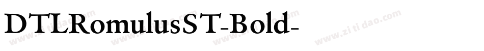 DTLRomulusST-Bold字体转换