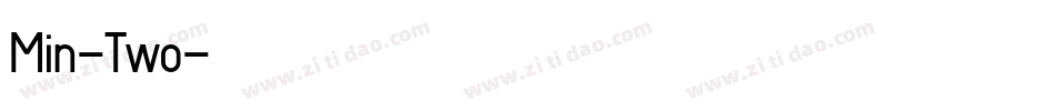 Min-Two字体转换