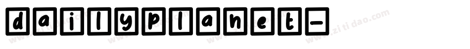 DailyPlanet字体转换