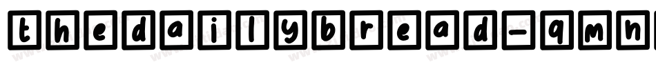 TheDailyBread-qmnV字体转换