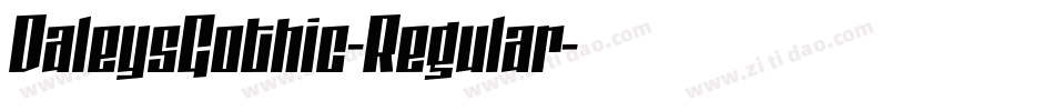 DaleysGothic-Regular字体转换