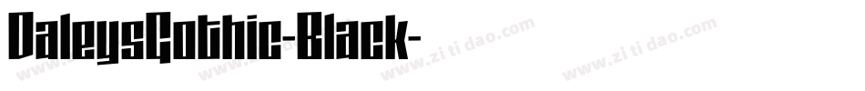DaleysGothic-Black字体转换