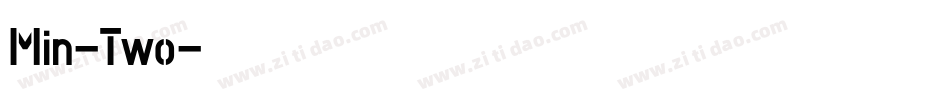 Min-Two字体转换