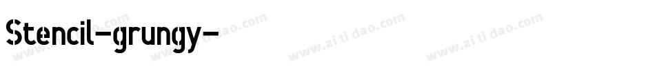 Stencil-grungy字体转换