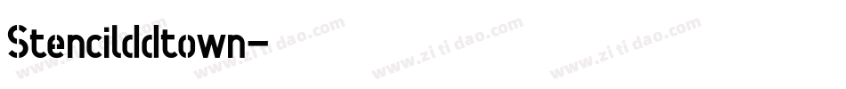 Stencilddtown字体转换