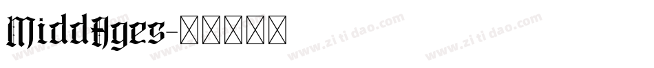 MiddAges字体转换