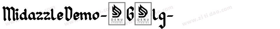 MidazzleDemo-1G2lg字体转换
