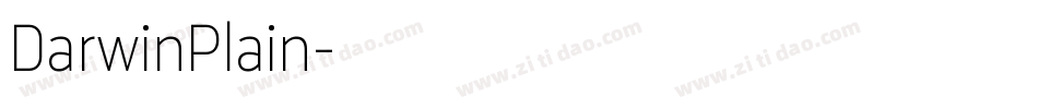 DarwinPlain字体转换