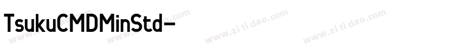 TsukuCMDMinStd字体转换
