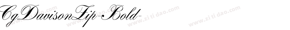 CgDavisonZip-Bold字体转换