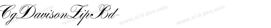 CgDavisonZipBd字体转换