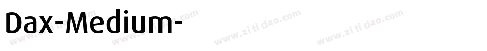 Dax-Medium字体转换