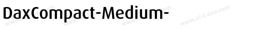 DaxCompact-Medium字体转换