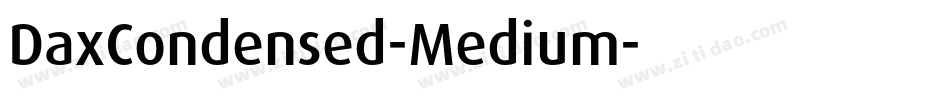 DaxCondensed-Medium字体转换