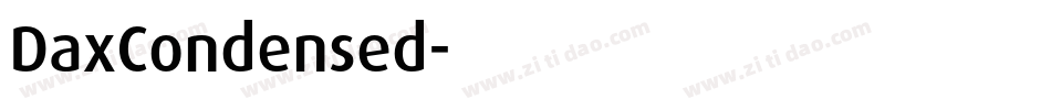DaxCondensed字体转换