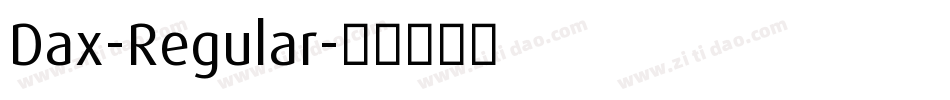 Dax-Regular字体转换