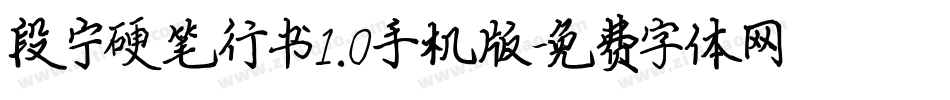 段宁硬笔行书1.0手机版字体转换