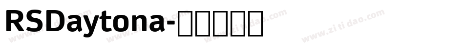 RSDaytona字体转换