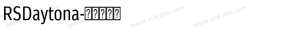 RSDaytona字体转换