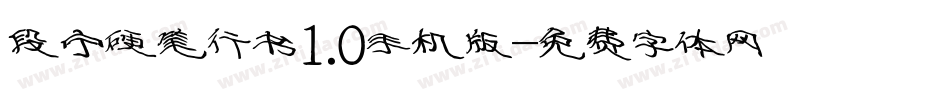 段宁硬笔行书1.0手机版字体转换