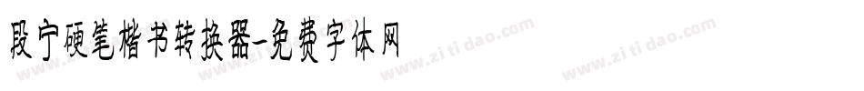 段宁硬笔楷书转换器字体转换