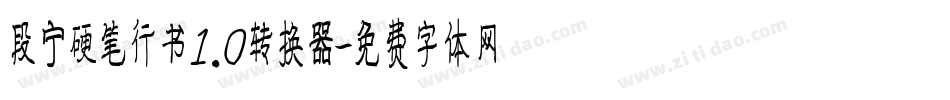 段宁硬笔行书1.0转换器字体转换