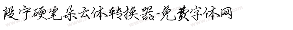 段宁硬笔朵云体转换器字体转换