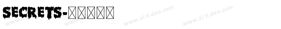 Secrets字体转换