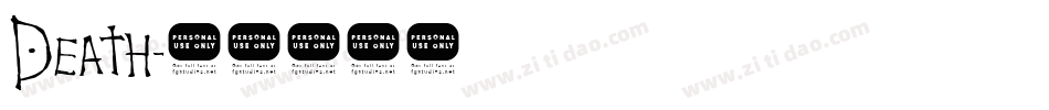 Death字体转换