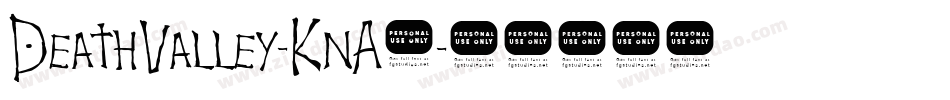 DeathValley-KnA7字体转换