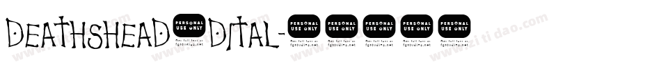 deathshead3dital字体转换