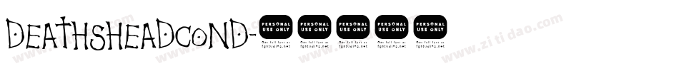 deathsheadcond字体转换