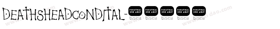 deathsheadcondital字体转换