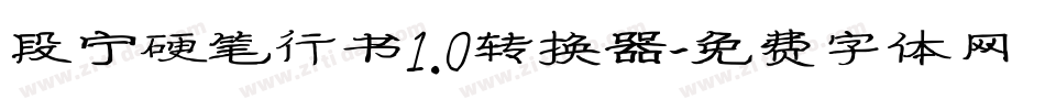 段宁硬笔行书1.0转换器字体转换