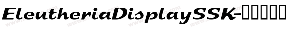 EleutheriaDisplaySSK字体转换