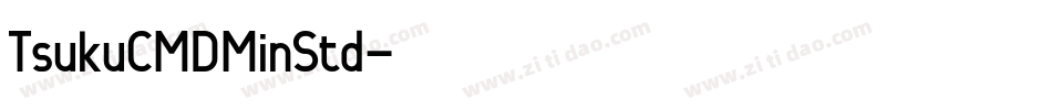 TsukuCMDMinStd字体转换