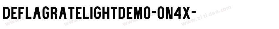 DeflagrateLightDemo-on4x字体转换