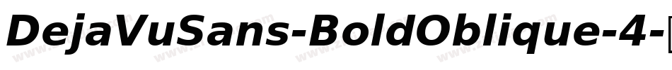 DejaVuSans-BoldOblique-4字体转换