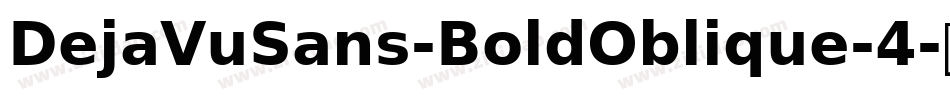 DejaVuSans-BoldOblique-4字体转换
