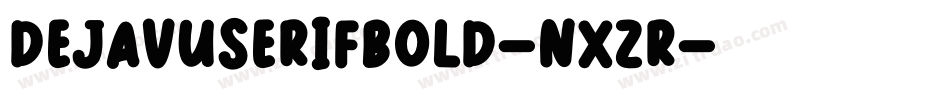 DejavuSerifBold-nXzR字体转换