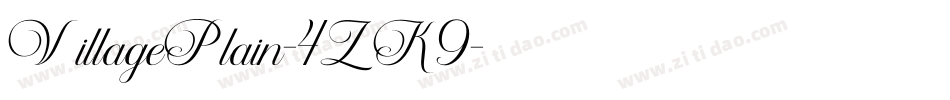 VillagePlain-4ZK9字体转换