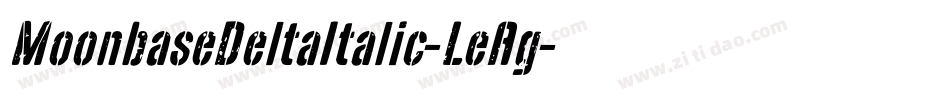 MoonbaseDeltaItalic-LeAg字体转换